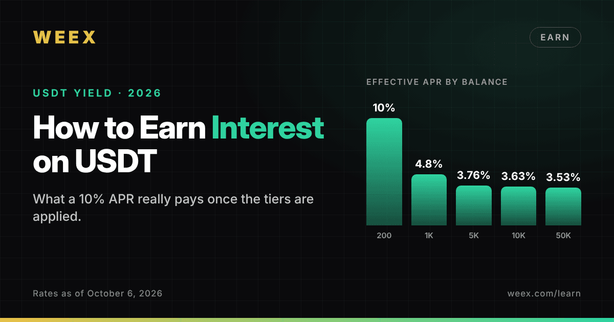 Comment gagner des intérêts sur l’USDT : ce que rapporte réellement un APR de 10 % en 2026