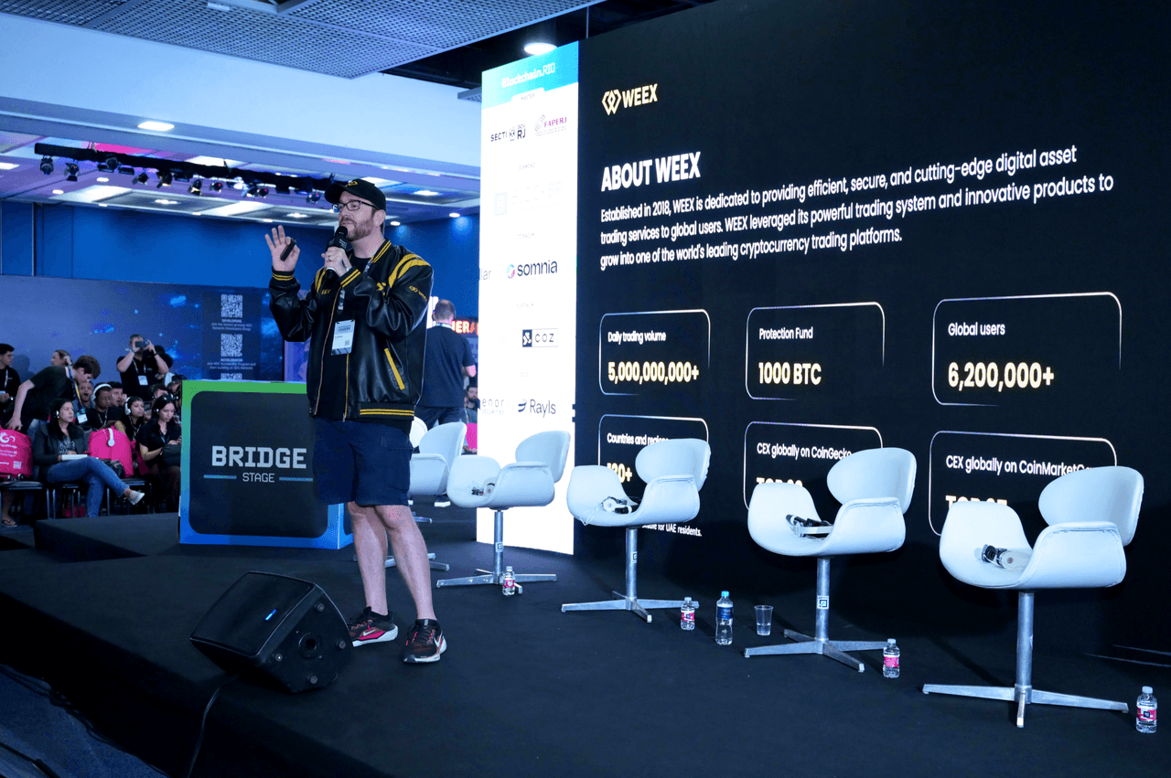 WEEX in BlockchainRIO