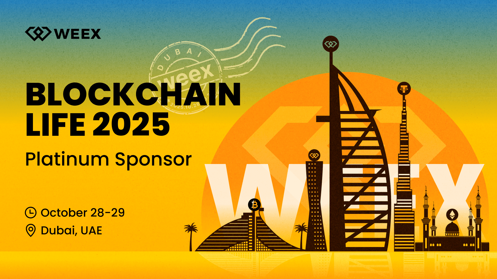 WEEX se rend à Blockchain Life Dubai 2025