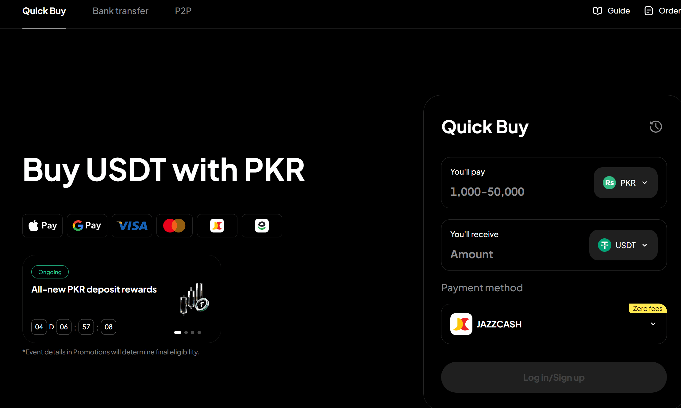كيفية شراء USDT باستخدام Easypaisa في باكستان: دليل تداول P2P والأمان