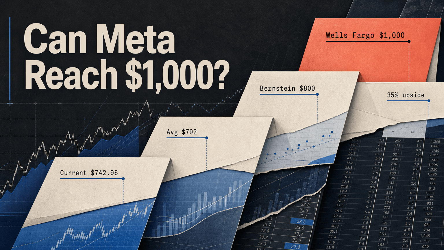 META peut-elle atteindre 1000 $ ? Ce que les objectifs de Wells Fargo, Jefferies et Bernstein disent de l’action Meta
