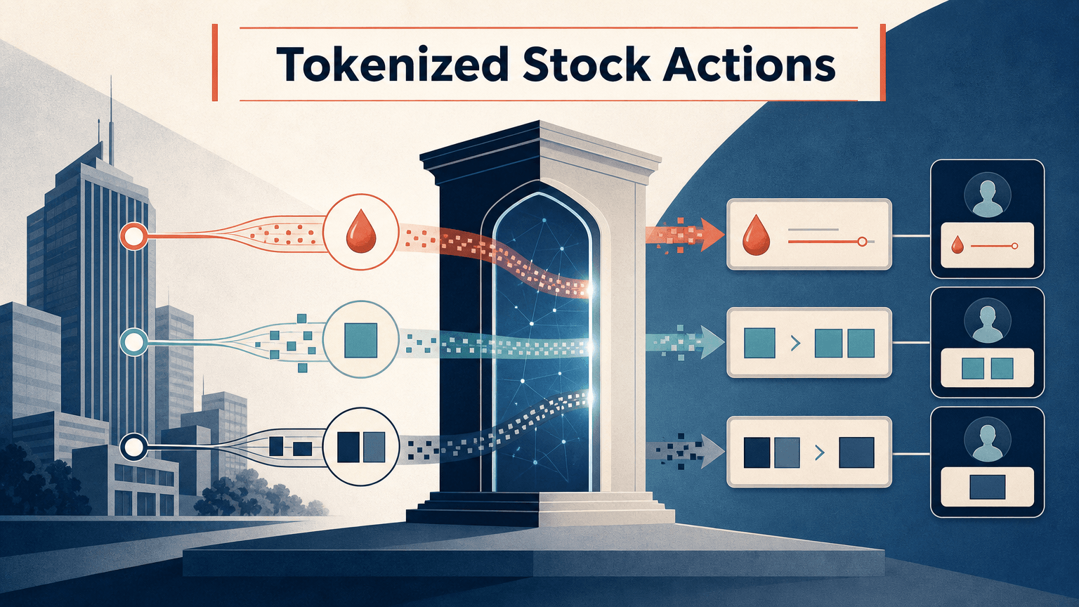 Eventos corporativos en acciones tokenizadas: cómo se gestionan los dividendos, los splits y las fusiones
