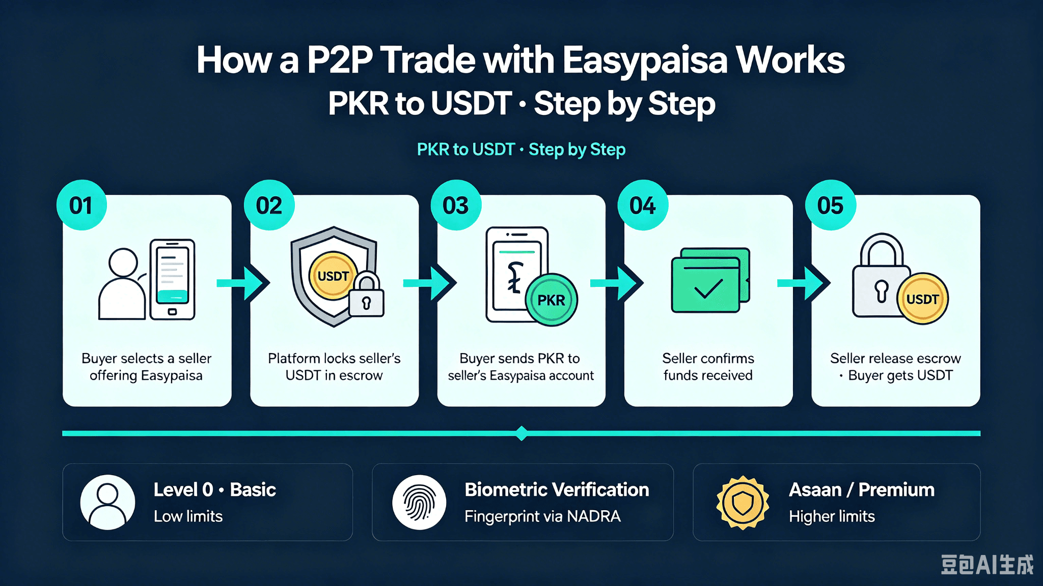 Guide crypto Easypaisa : utiliser le portefeuille mobile pour le trading P2P au Pakistan