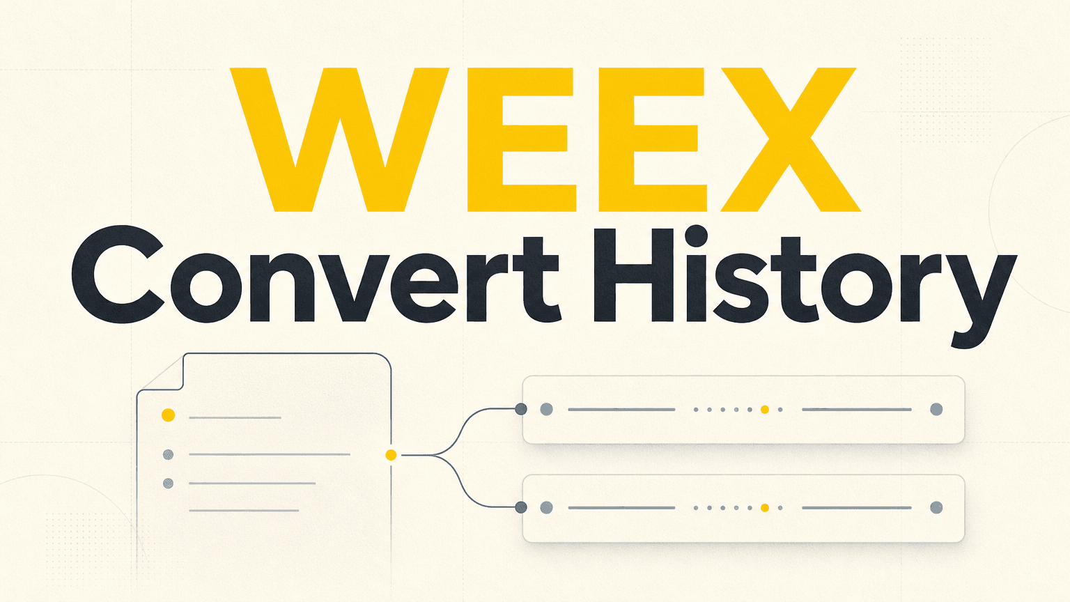 Як переглянути історію конвертацій WEEX Convert: записи конвертацій і спотові транзакції
