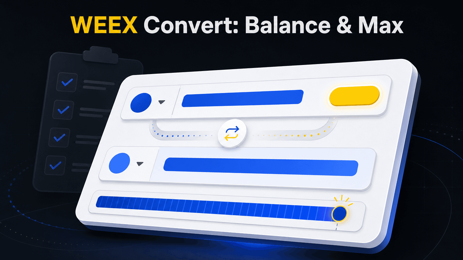 موجودی در دسترس WEEX Convert: نحوه بررسی و استفاده از گزینه Max