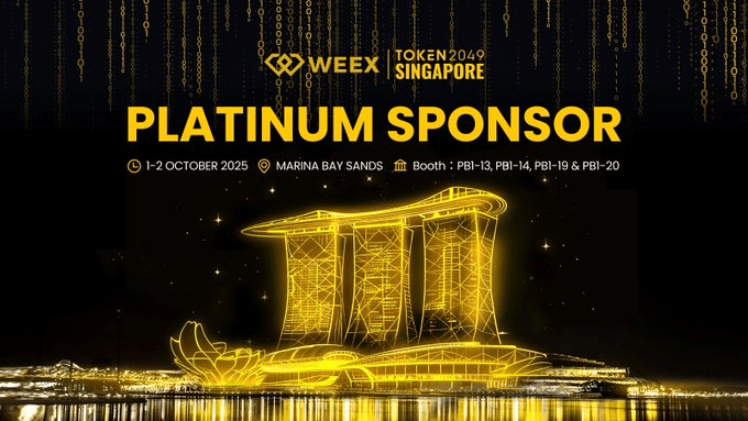 Adelanto de WEEX en TOKEN2049 Singapur: sentí la energía