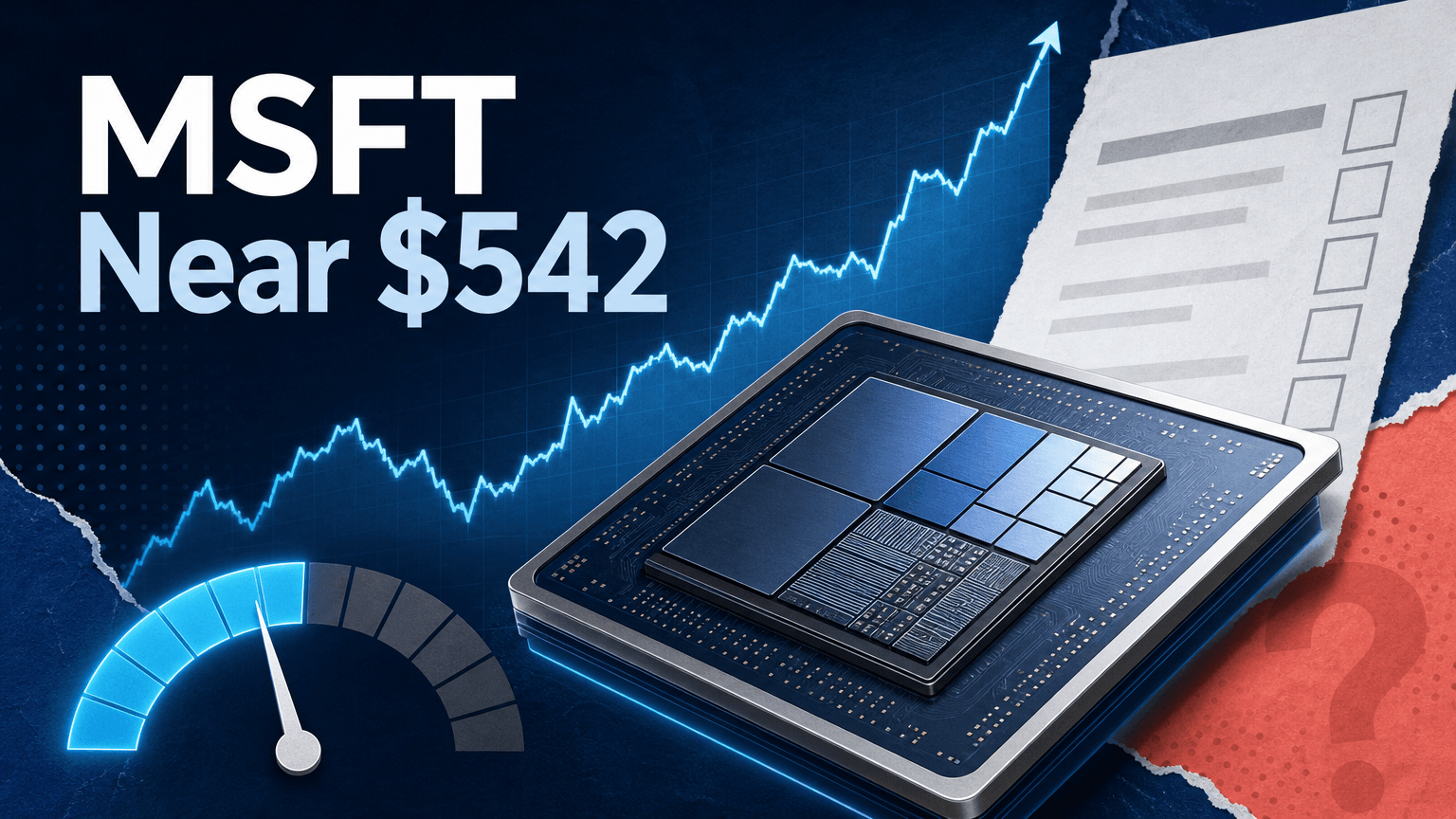 L’action MSFT près de 542 $ : ce qu’affirme Azure Maia 300 et ce qui reste à prouver
