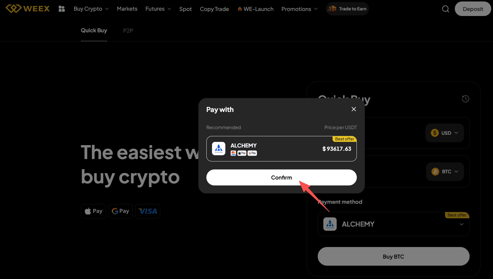 WEEX OTC چیست و چگونه میتوان بیتکوین را با دلار آمریکا در WEEX OTC خریداری کرد؟