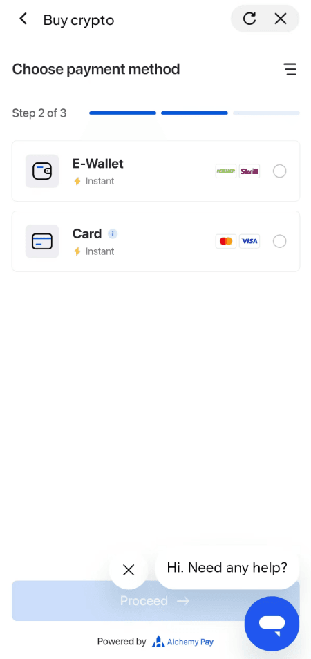 Étape 5 : Comment acheter du XRP avec du PLN sur WEEX OTC ? Version de l'application